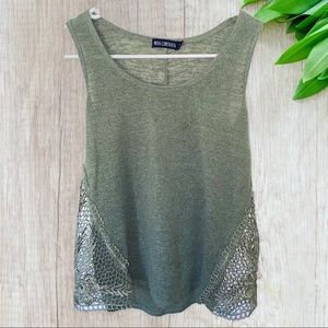 Green see-through tank